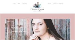 Desktop Screenshot of christinaklausenphotography.com